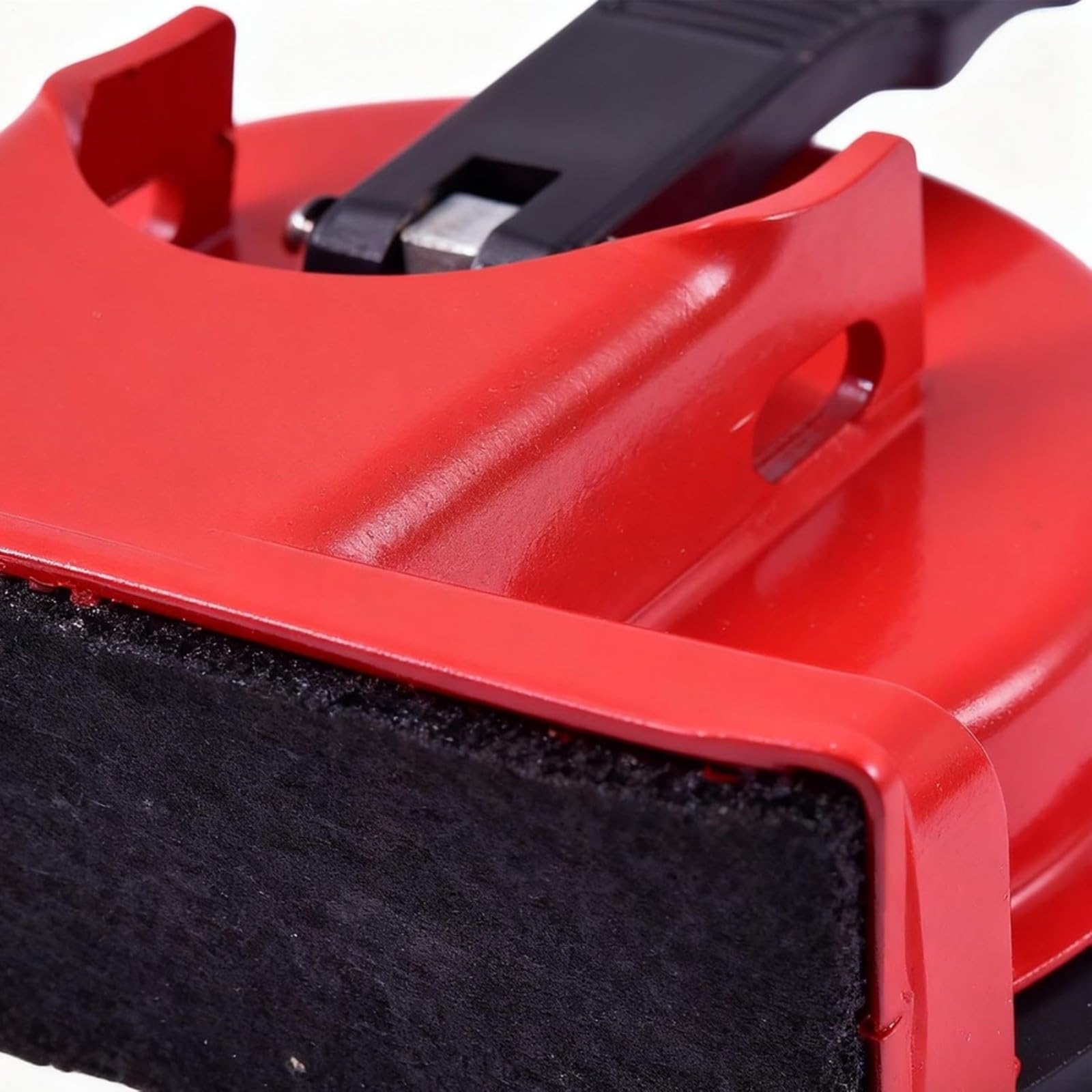 Ventouse Outil de Réparation d'Écart de Sol avec Marteau Réducteur de Bruit et Forte Prise en Vide pour Parquet, Carrelage et Plancher Stratifié Rouge