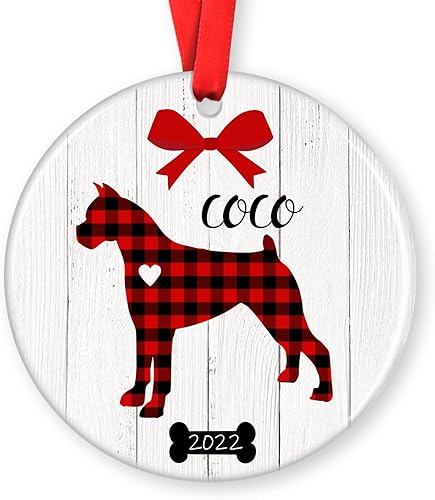 Miniatura 4 de Adorno de Navidad para mascotas, adorno de Collie barbudo, regalos para amantes de mascotas, regalo conmemorativo para mascotas, recuerdo de Collie