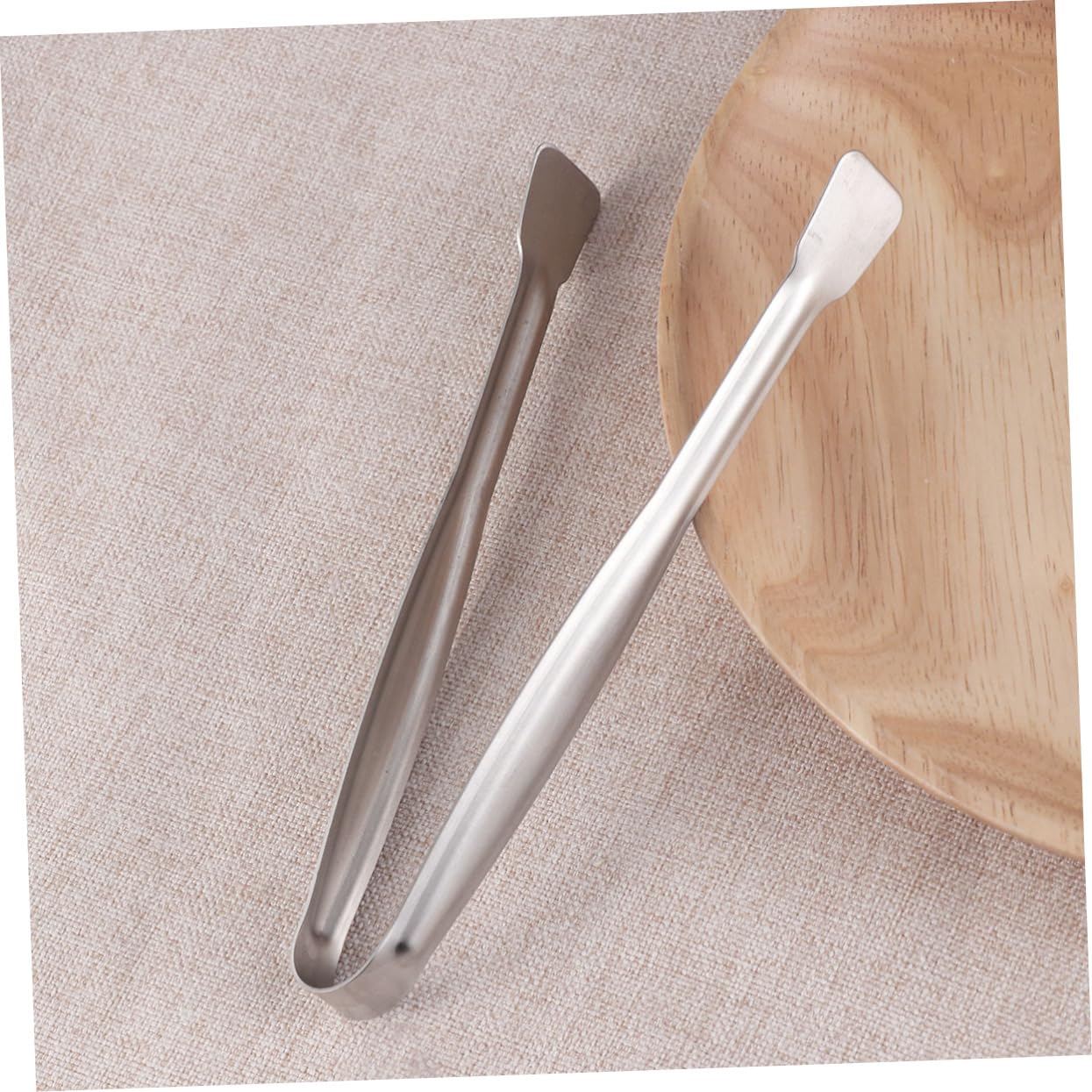 Mobestech Pinzas Resistentes al Óxido para Alimentos de 15 Cm de Acero Inoxidable 4 Piezas y Fáciles de Transportar, Ideales para Cocina en Casa y Camping