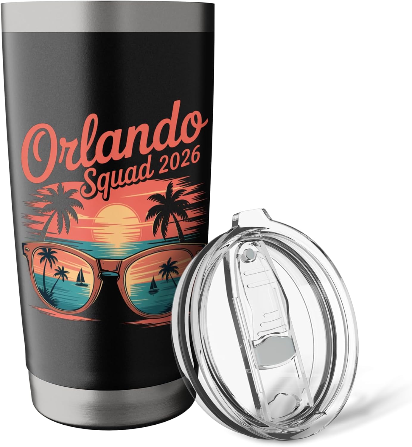 Orlando 2026 Squad Friends Group Vacation Stainless Steel Insulated Tumbler image 5