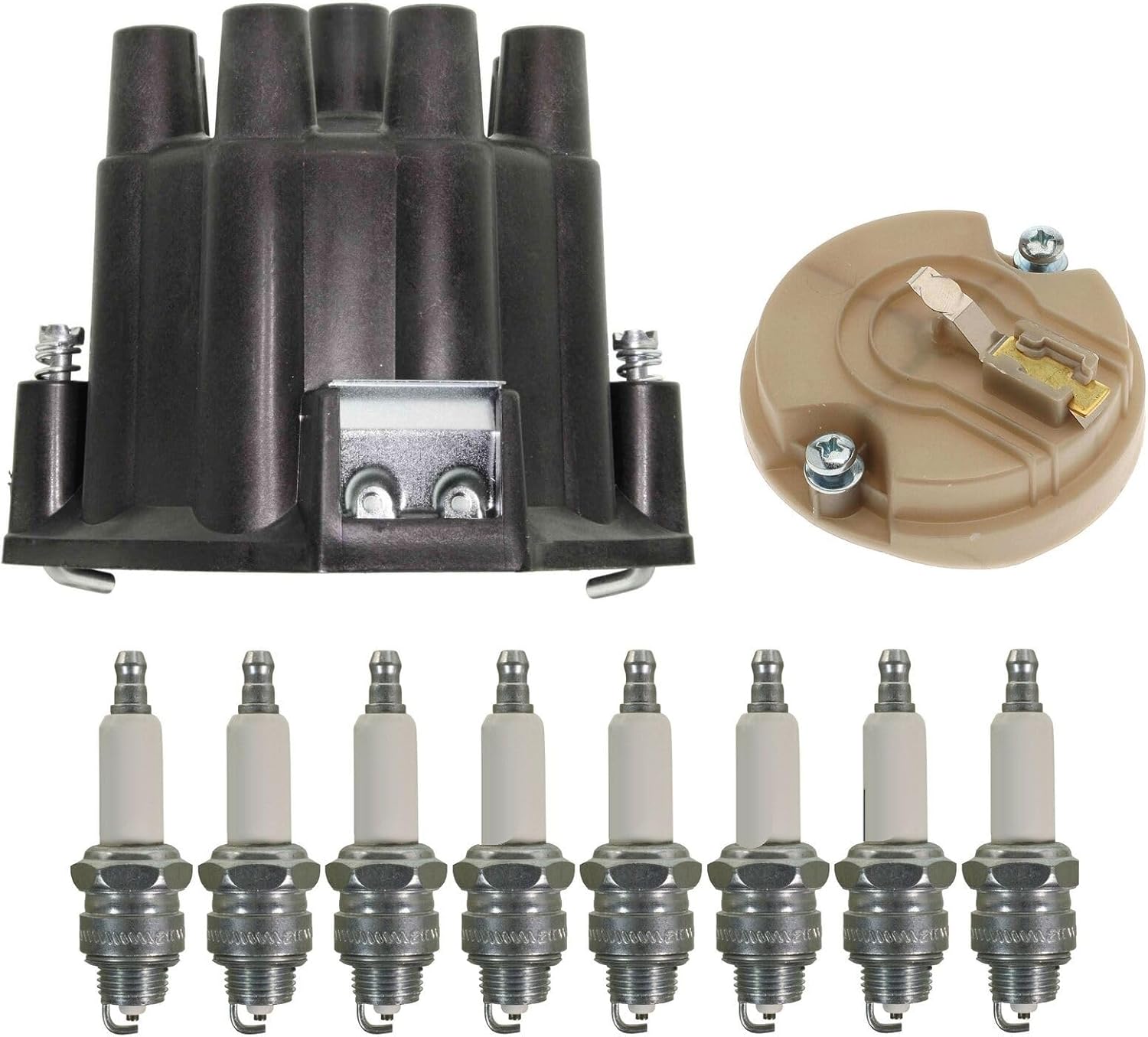 Replacement Ignition Kit Distributor Rotor Cap and Spark Plugs for Roadmaster 6.0L V8 Mechanics Choice for Buick