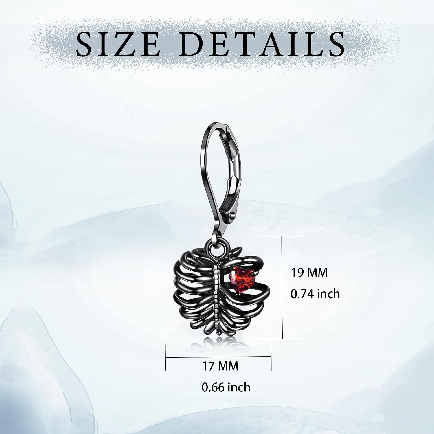 Gothic Skull/Bat/Skeleton/Anatomical Heart/Black Rose Earrings for Women Dangle Goth Jewelry Valentines Halloween Christmas Gifts for Women Men