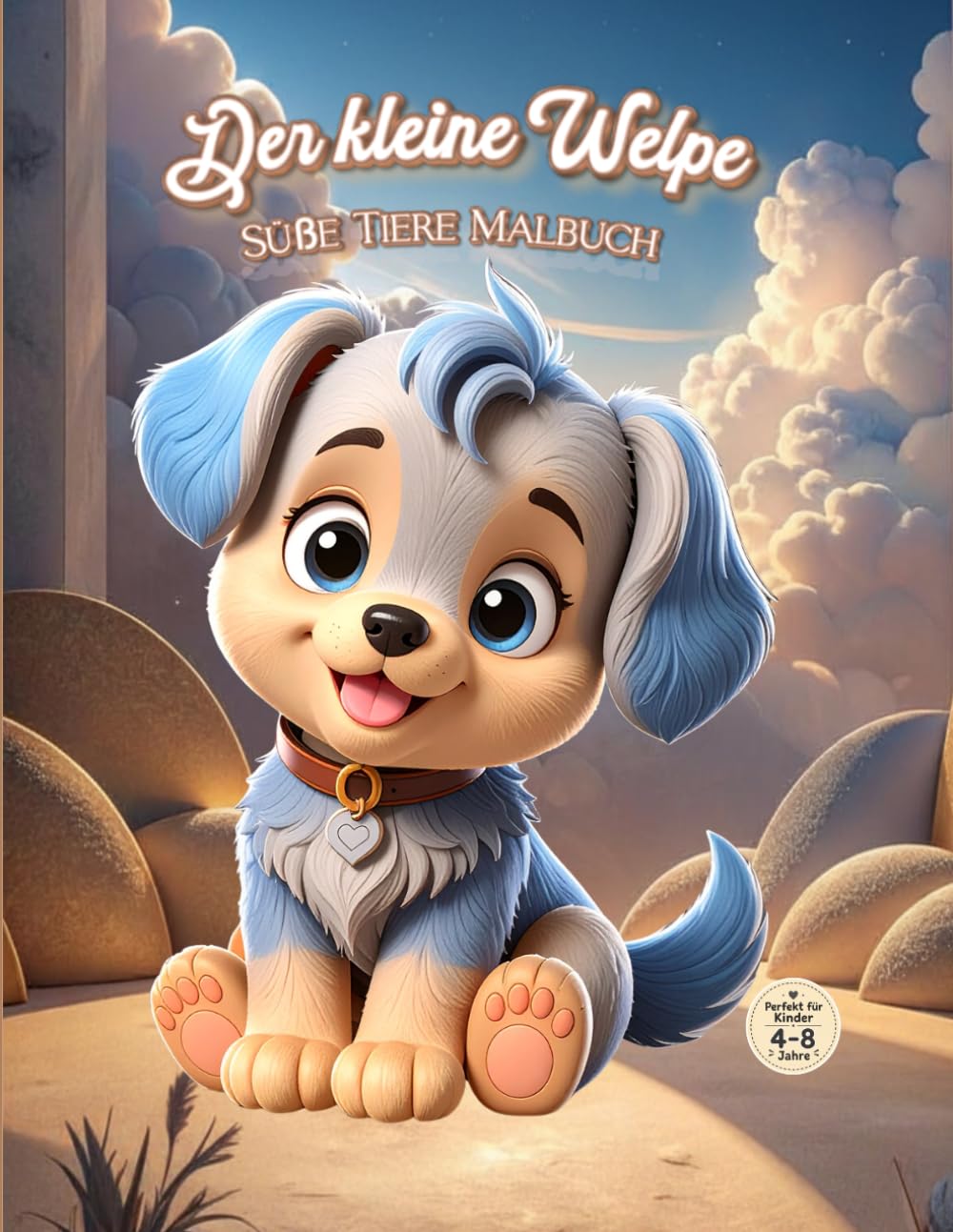 Der kleine Welpe: Süße Tiere Malbuch