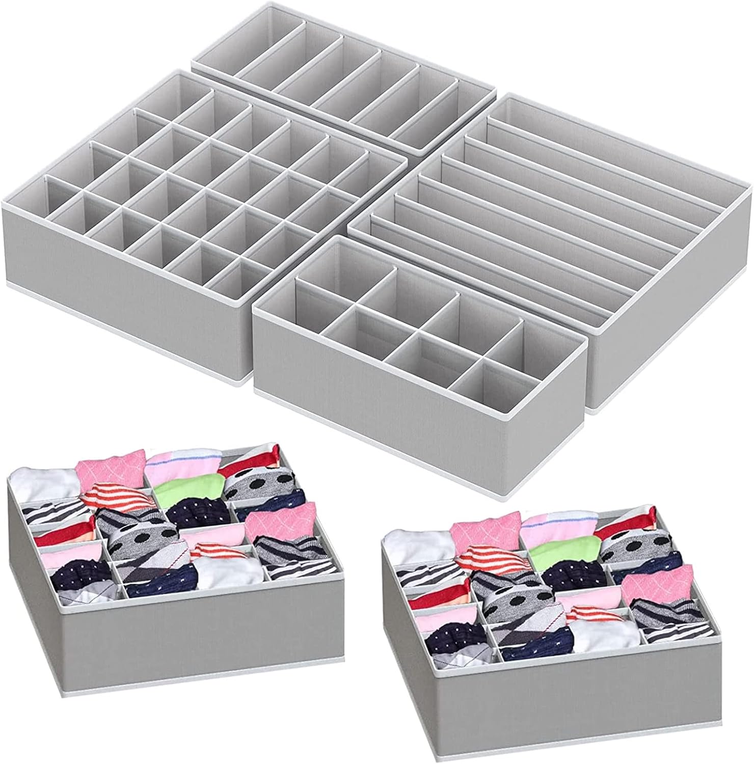 Underwear Organizer Organizadores de Ropa Interior Set de 4 Plegable