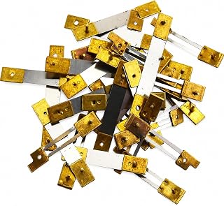 10 Piece French Clock Pendulum Suspension Springs with Brass End Blocks