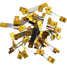 10 Piece French Clock Pendulum Suspension Springs with Brass End Blocks