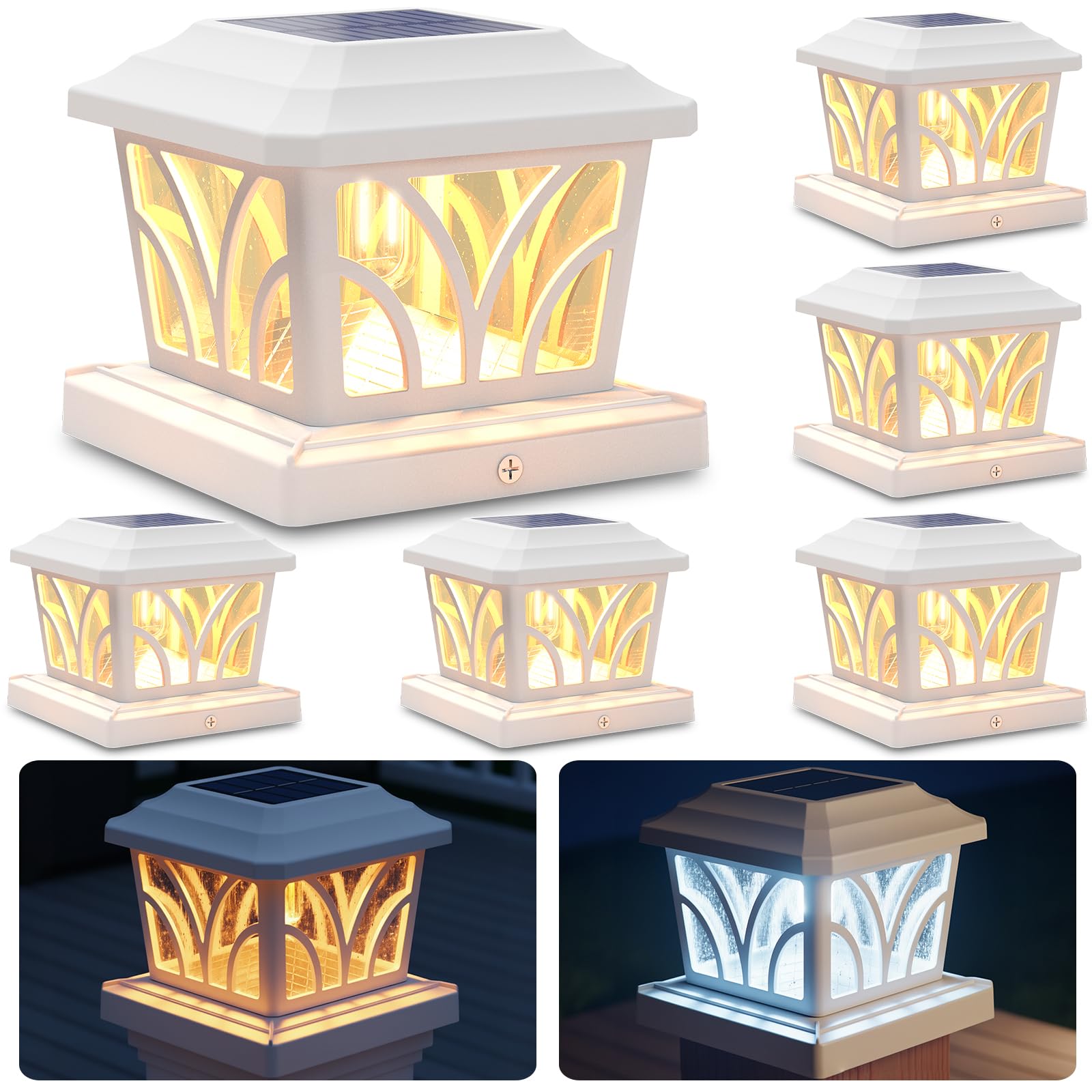 SIEDiNLAR Solar Post Cap Lights