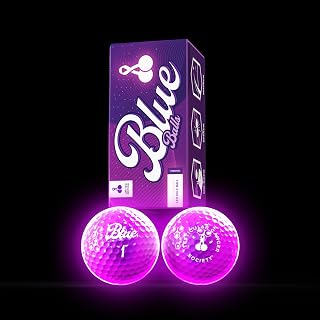 Blue Balls Premium LED Light Up Golf Balls | Glow in The Dark | Night Golf | Funny Gift | Bachelor Party