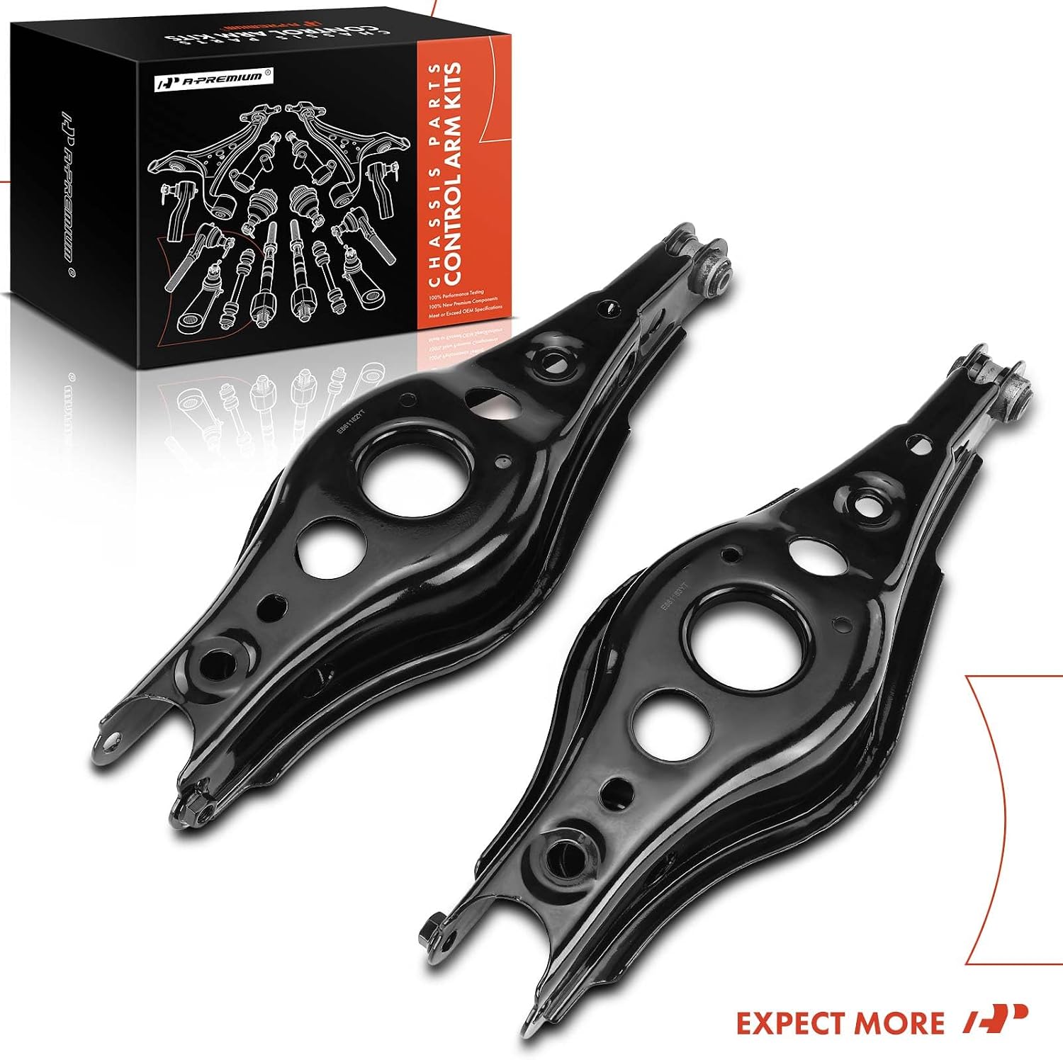 A-Premium 2 x Rear Lower Control Arm Compatible with Toyota RAV4 2006-2018, Lexus NX300 2020-2021, NX300h 2020-2021
