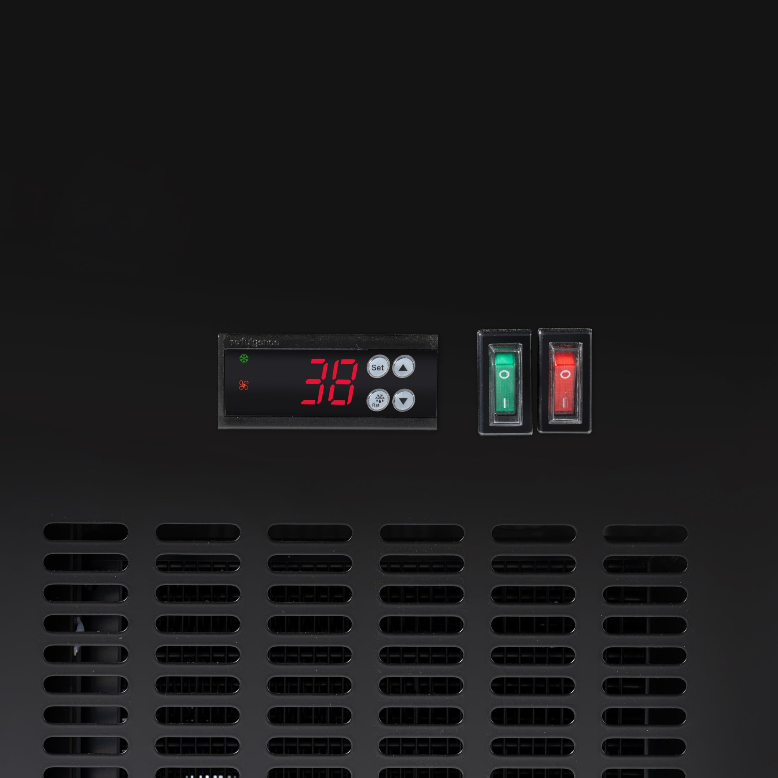 KoolMore 47 In. Commercial Two Glass Door Back Bar Refrigerator Cooler For Beer Bottle & Can Storage With Side Condenser And Compressor, LED Lighting, 11 Cu. Ft. Capacity, Etl Listed In Black on Fridge.com - View 5