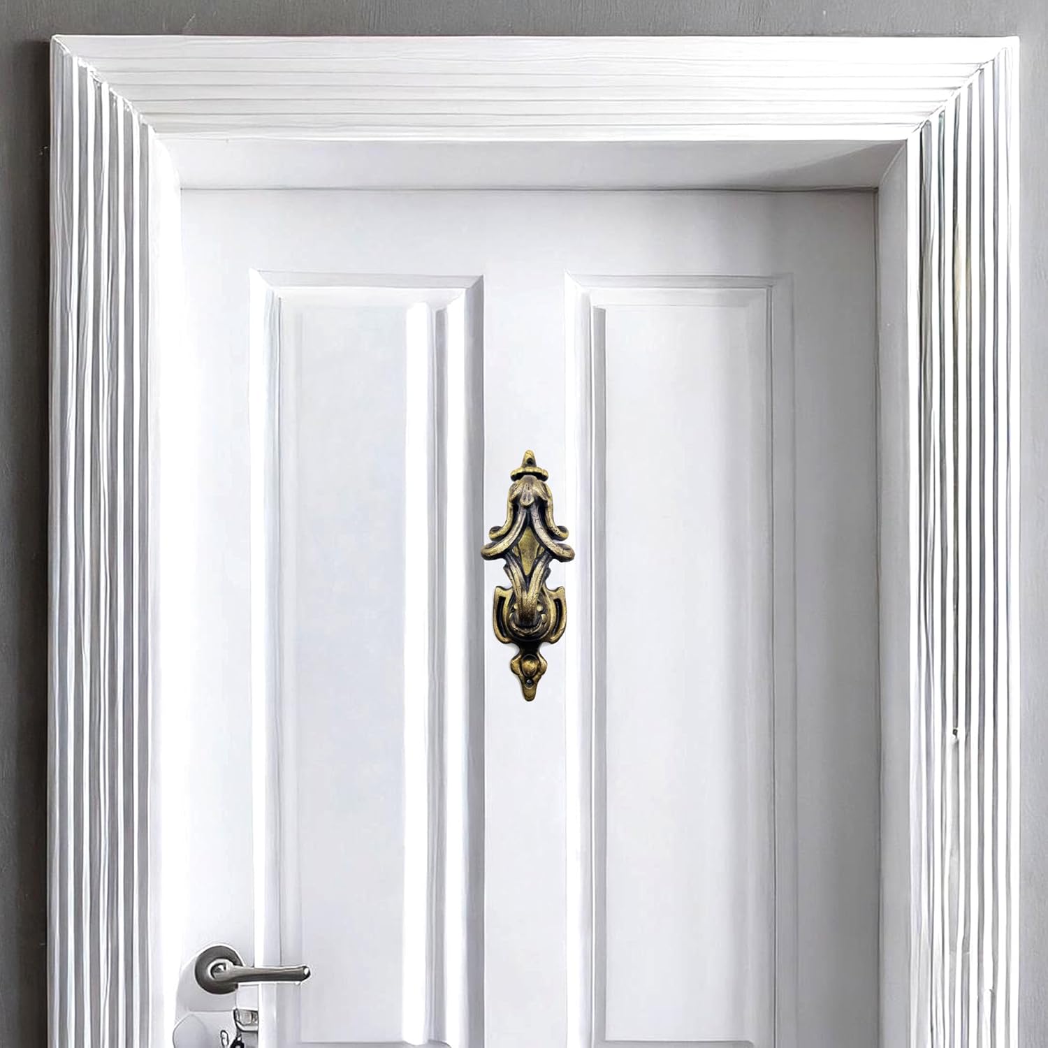 5MOONSUN5's Victorian Antique Style Cast Iron Door Knocker Decorative Handcrafted Hardware for Doors