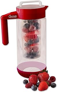 Glass Water Infusion Pitcher | BPA Free Fruit Infuser | Premium Borosilc...