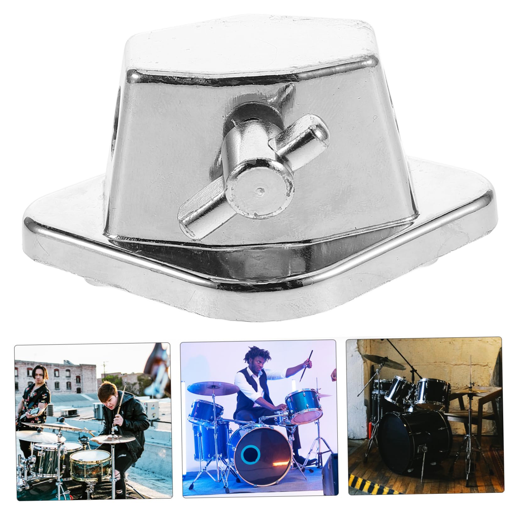 Staffa di Montaggio per Tom Drum in Lega Argento Regolabile e Portatile, Gambe del Rack per Batteria Adatte a Percussioni Professionali e Principianti