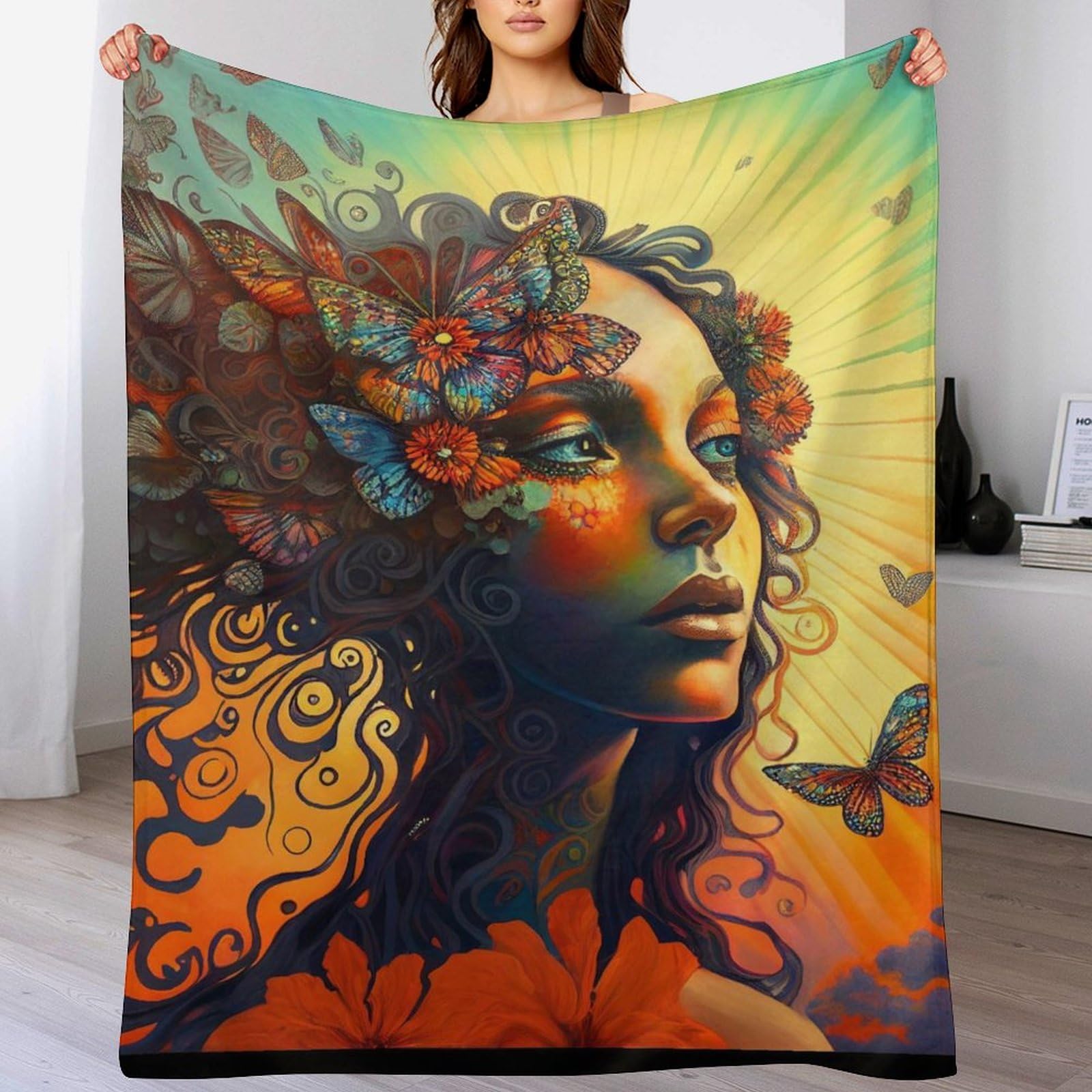 Couverture de décoration intérieure chaude pour canapé et lit