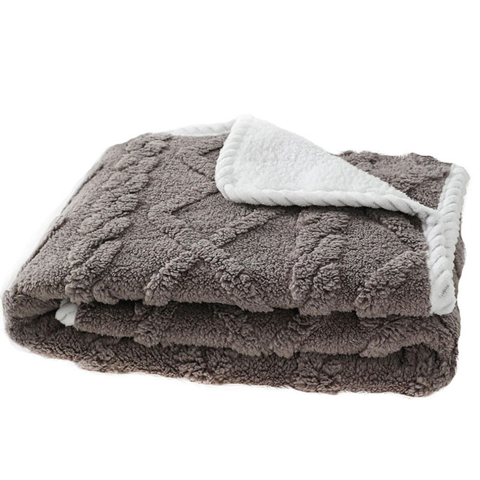 Manta calmante de forro polar para mascotas, paquete de 3 mantas cálidas y suaves para perros, mantas de felpa lavable y versátil, manta para perros y gatos pequeños y medianos (café, 3