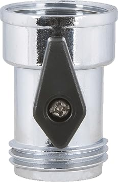 Melnor 395S Metal Hose Valve; 1-Way , Chrome