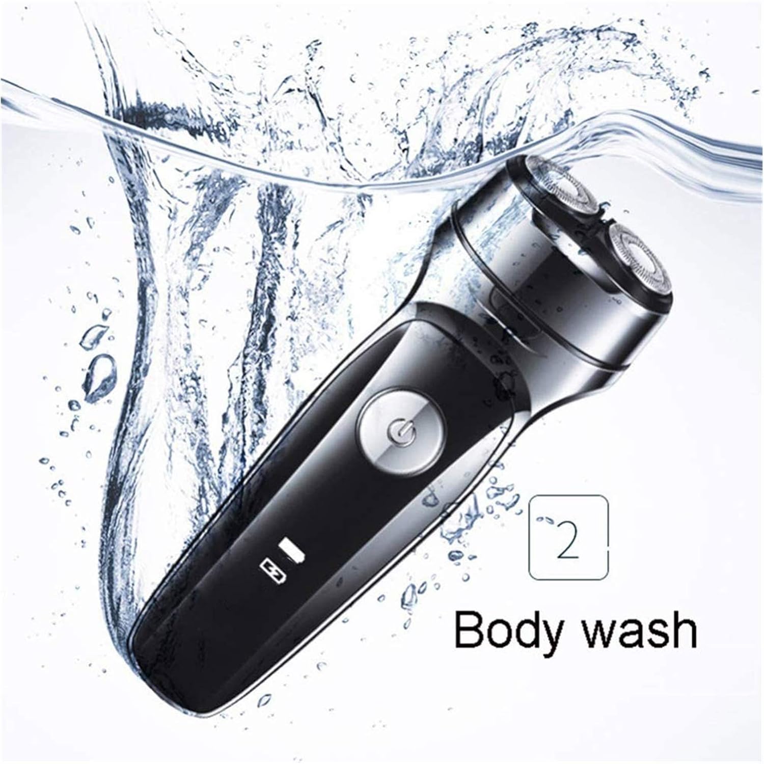 Electric Shavers for Men, Mens Electric Razor, Dry Wet Waterproof Man Rotary Facial Shaver Portable Face Shaver Cordless Travel Rechargeable Led Display