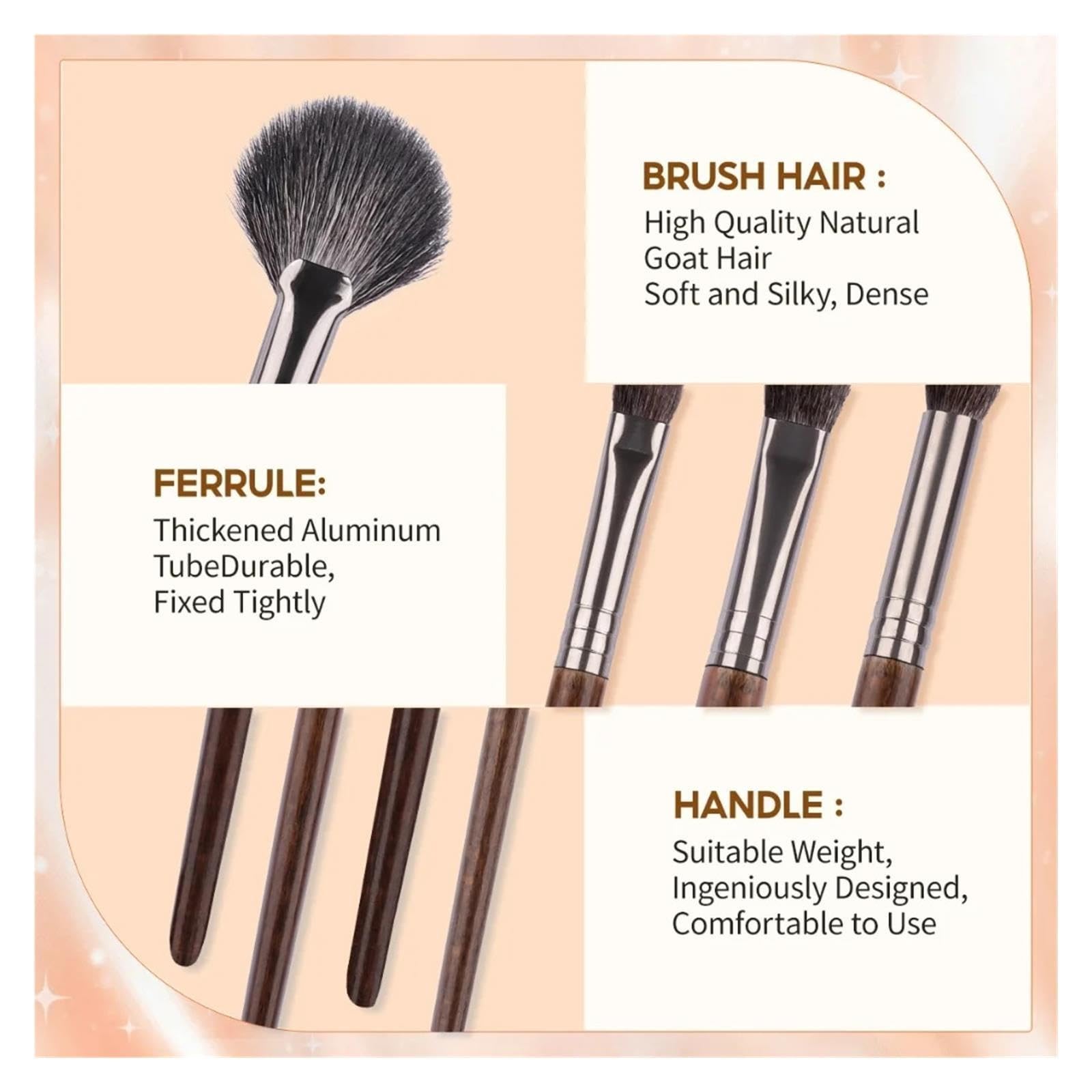 24 Stück Make-up-Pinsel