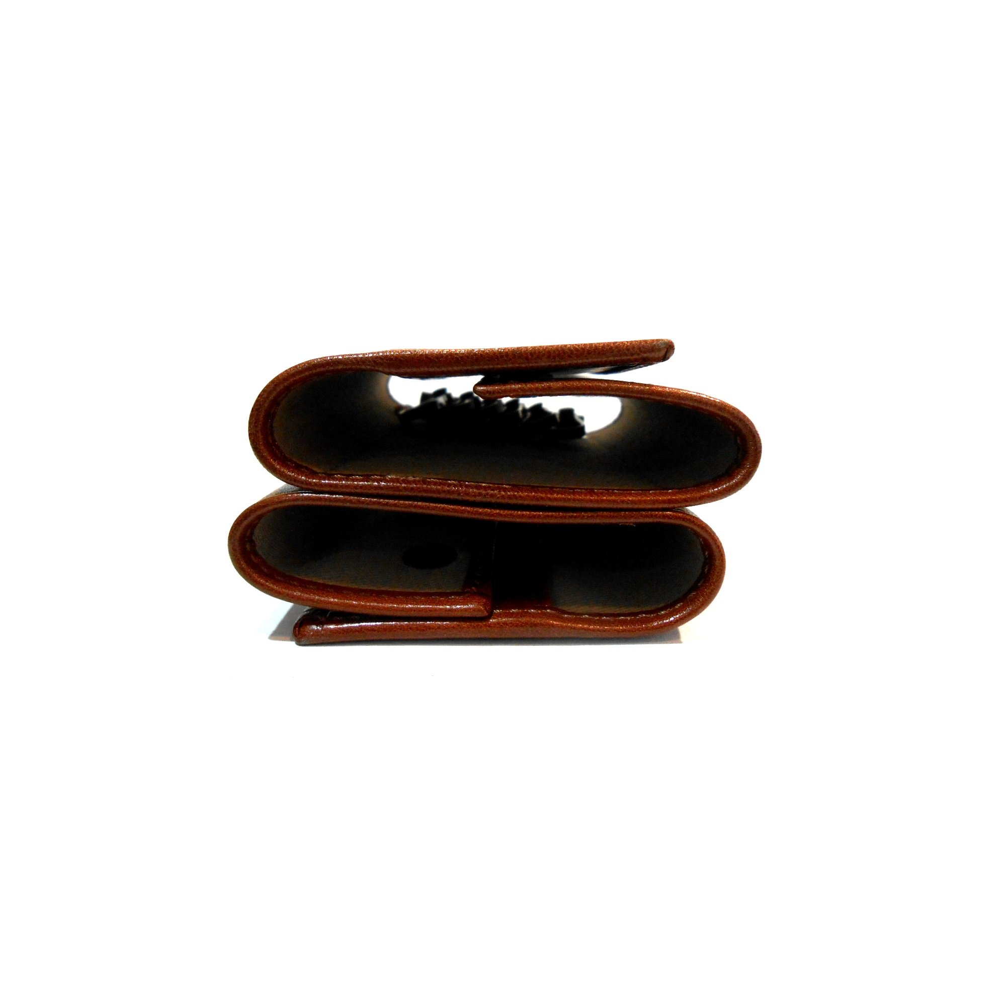 Le Arti Portachiavi in Pelle 2 COMPARTI 12 Ganci Artigianale Nuovo Made in Italy