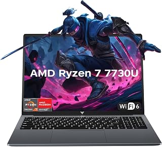 KAIGERR Light Gaming Laptop, 16.0inch Laptop Computer with AMD Ryzen 7 7730U(8C/16T, Up to 4.5GHz), 16GB RAM 512GB NVMe SS Price In India