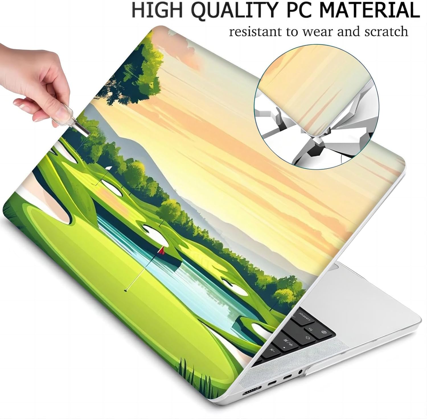 Compatible with MacBook Neo 13-inch, Hard Shell Case with Keyboard Cover and Screen Protector (A3404 A18 Pro chip, 2026 Release) - Golf Club MC21579