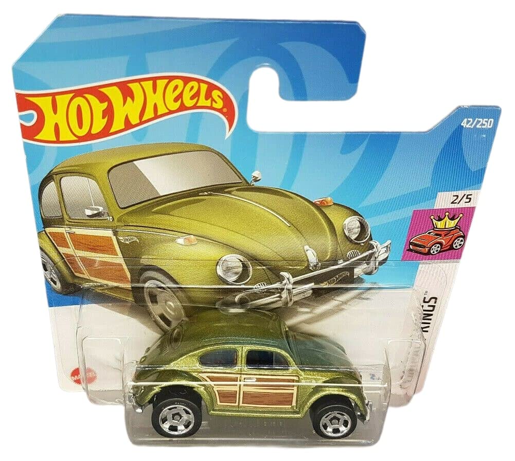Hot Wheels - Volkswagen Beetle – Compact Kings 2/5 – HCW88 – Short Card – VW Beetle – Verde metallizzato – Mattel 2022