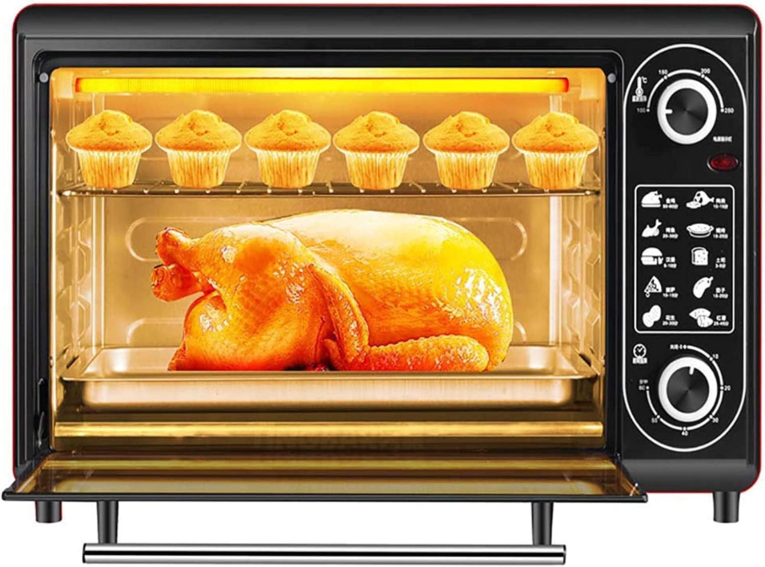 48L Oven Household Mini Oven Intelligent Timing Temperature