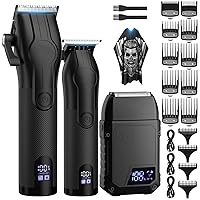 BESTBOMG Tagliacapelli Uomo Professionale Macchinetta per Capelli