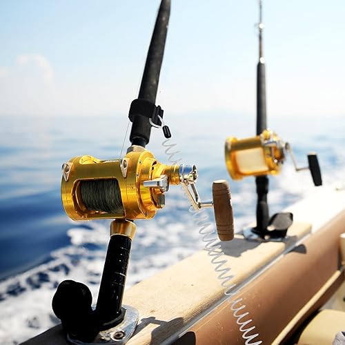 Miniatura 6 de Correa de caña de pescar, correa retráctil para caña de pescar, correa de paleta de kayak, 2 paquetes de correas de cordón de pescado, accesorios