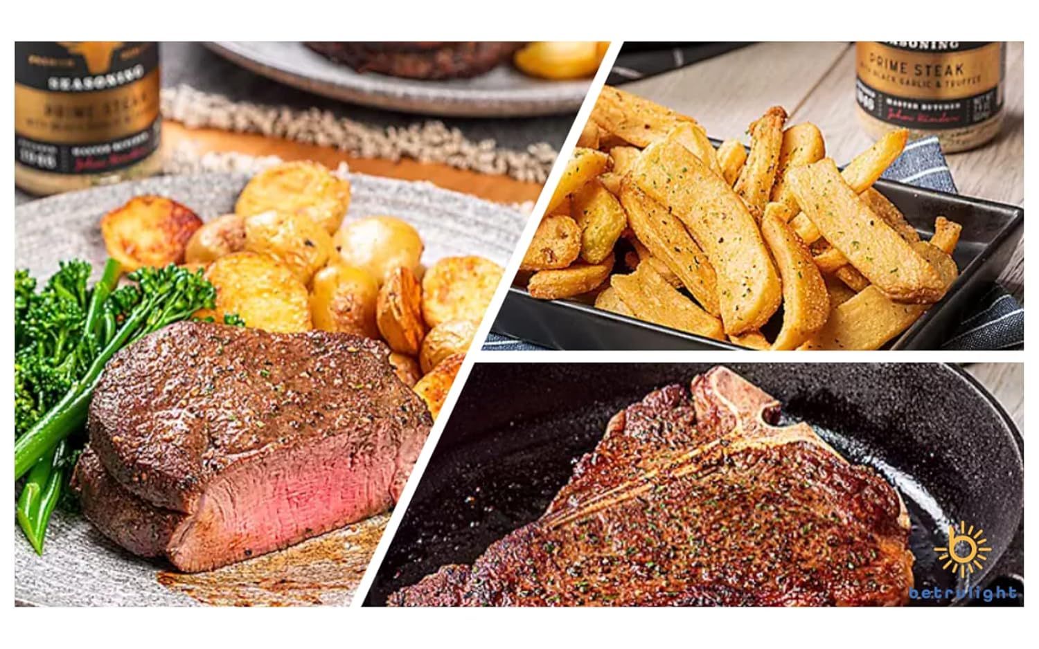 Kinders Seasoning Prime Steak with Black Garlic & Truffle is Gluten Free, Non GMO, No Added MSG Kinder 7.9 oz Pack of 2 | Every Order is Elegantly Packaged in a Signature BETRULIGHT Branded Box!