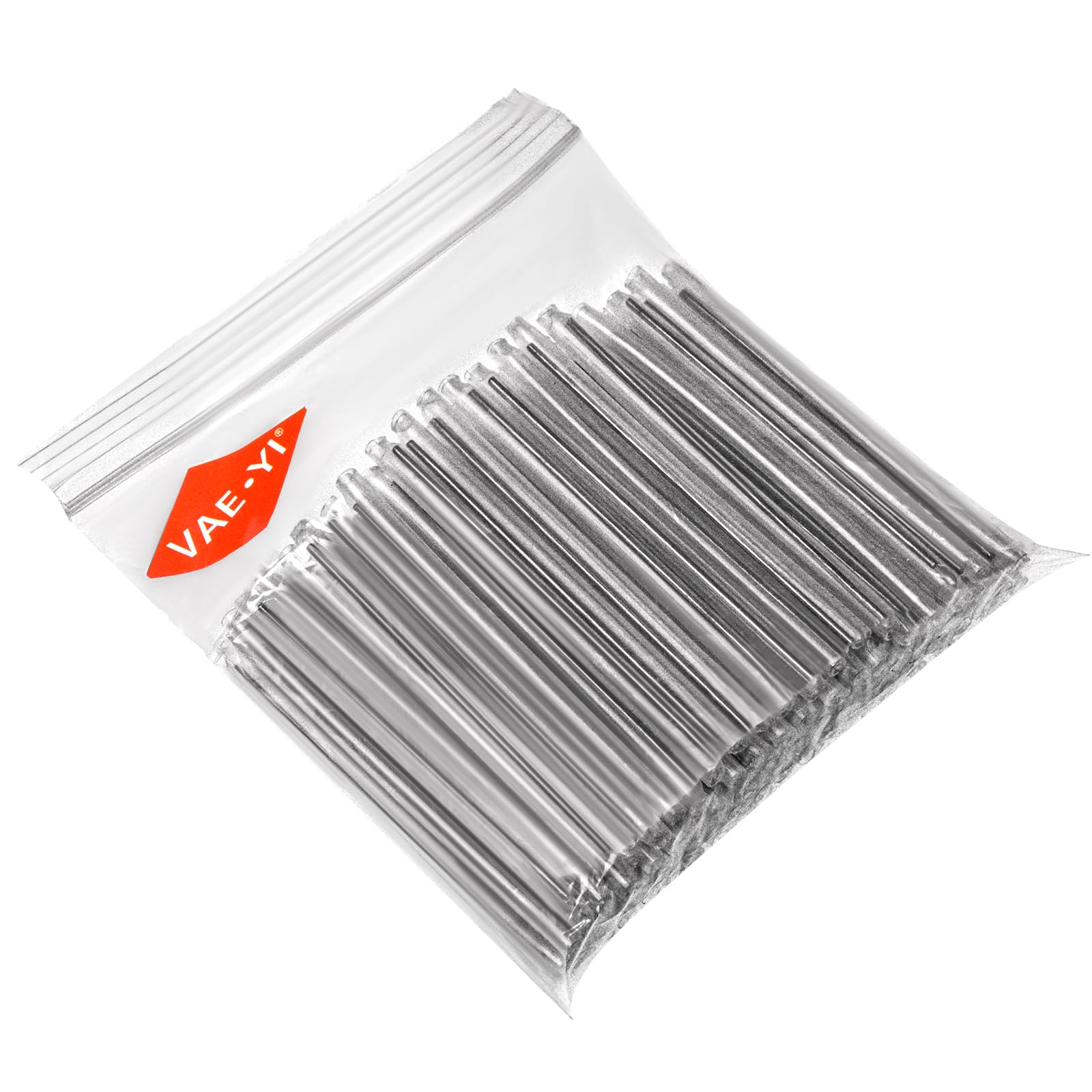 100 pcs Splice Sleeves(2.6mm diam, 60mm Length) Fusion Fiber Optic Cable Heat Shrinks Tubing 304 Stainless Steel PE Clear Bare Optical Fiber Fusion Pipe hot melt Protection Tubes