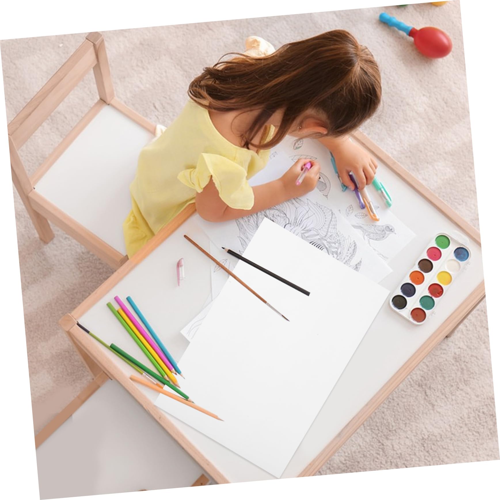 Sewroro 100blätter Marker-zeichenblock mit Spezielles Papier für Marker Glatte Oberfläche für Technische Zeichnungen Illustrationen und Architekturskizzen kein Durchbluten Strapazierfähig