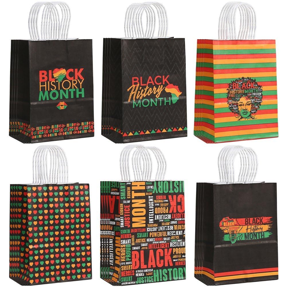 Sacs de friandises du Mois de l'histoire des Noirs : parfaits pour cadeaux d'invités