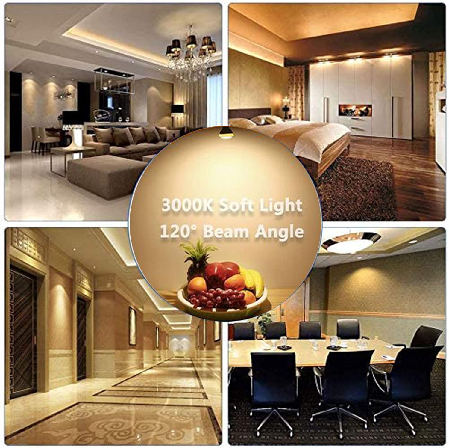 Exclusive Discount 80% Offer MR16 led Light Bulbs with GU5.3 Base, 50W Halogen Bulbs Equivalent, 3000K Warm White 5W 500LM, 120Volts Dimmable Spotlight for Living Room, Restaurant, Hotel, Library, Office, Meeting Room-Pack of 10