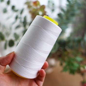 Black & White Sewing Thread, 8PCS 40S/2 3000 Yard Spool Serger Thread, All Purpose Polyester Thread Serger Thread Cones