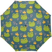 Windproof Folding Umbrella Cute Frog