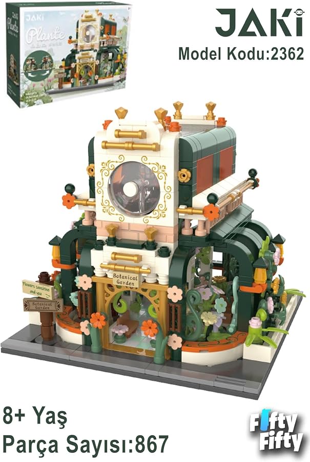 Jaki Flower House/çiçek Evi -JK2362 (867 Parça) Oyuncak Yapım Seti - Görsel 2