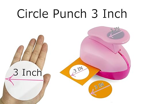 Miniatura 9 de Perforadora de papel hexagonal de 3 pulgadas, perforadora grande para manualidades de papel, perforadores de papel para cartulina, envoltura de
