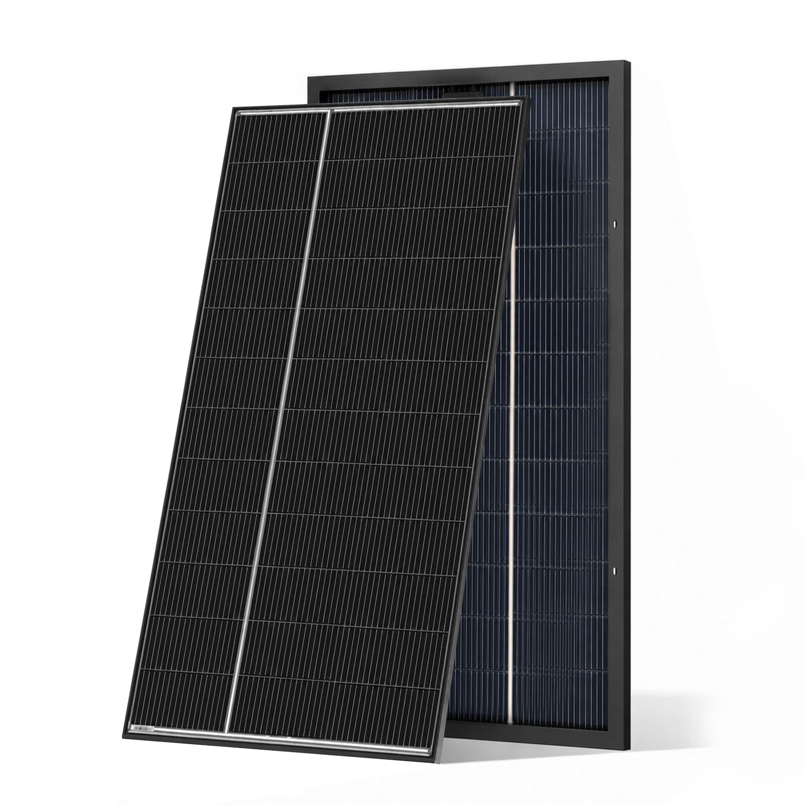 200W Bifacial Solar Panel, 12V Rigid Monocrystalline Solar Panel, Double-Sided PV Module with Transparent Backsheet for Campervan Caravan Motorhome Boat Shed Off-Grid Battery Charging