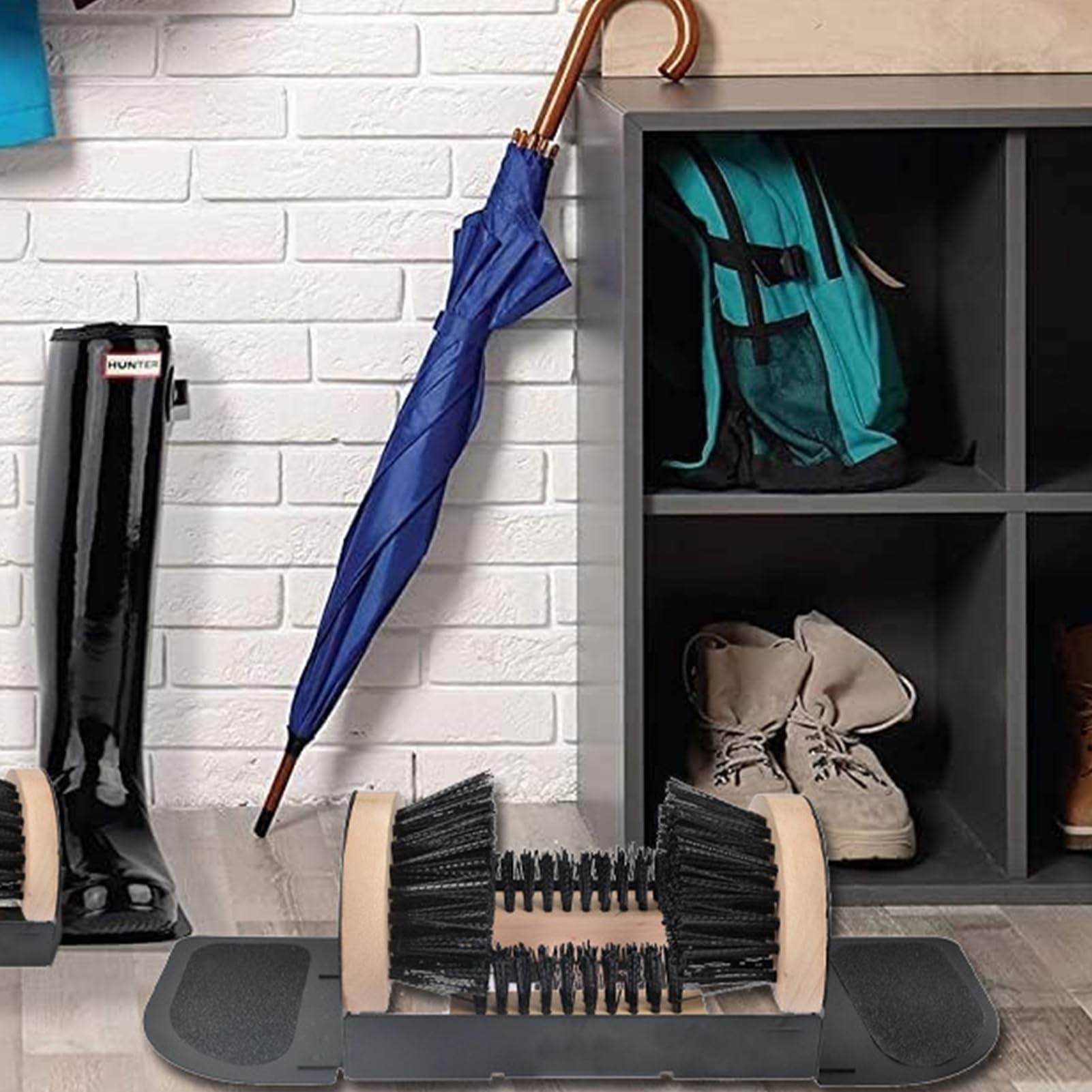 Grattoir Nettoyeur De Bottes Extérieur | Outil De Nettoyage pour Chaussures | Brosses De Nettoyage Robustes pour Boue Neige Saleté | pour Entrée Extérieure Camping Ferme Véranda