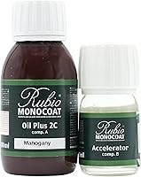 Vista 174 de Rubio Monocoat Aceite para Acabado de Madera 175 pies² - Puro Oil Plus 2C Aceite de Linaza para Madera Rápido de Secar, Ecológico para Uso