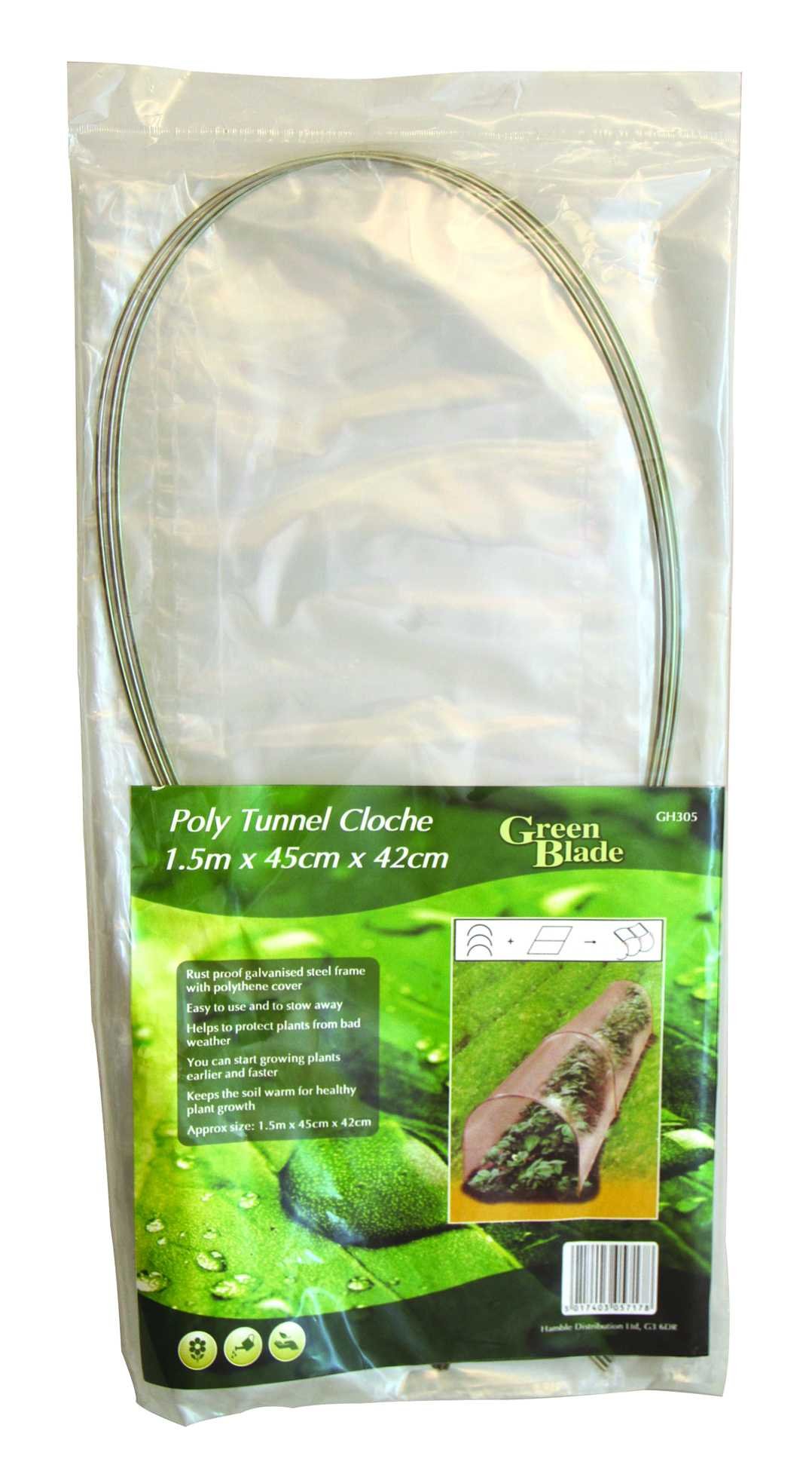 Green Blade BB-GH305 1.5m x 45 x 42cm Poly Tunnel Cloche