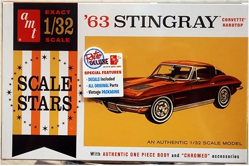 AMT 1963 Chevy Stingray Corvette Kit de modelo a escala 1:32