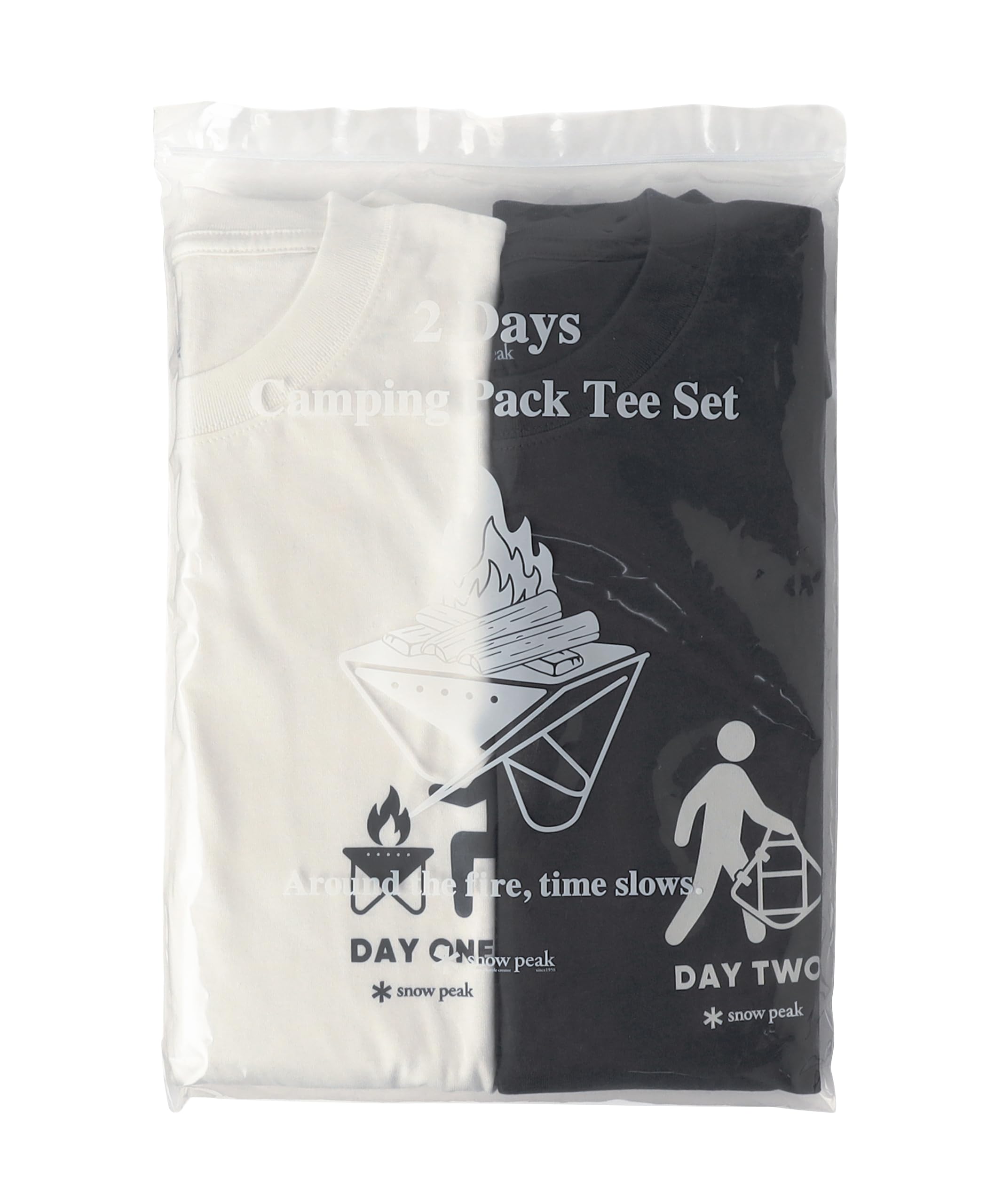 [スノーピーク] 雪峰祭2026秋限定 2 Days Camping Pack Tee Set Tシャツ 2枚セット | 100261TS11 シンプル ロゴ Tシャツ セット キャンプ 登山 アウトドア メンズ レディース