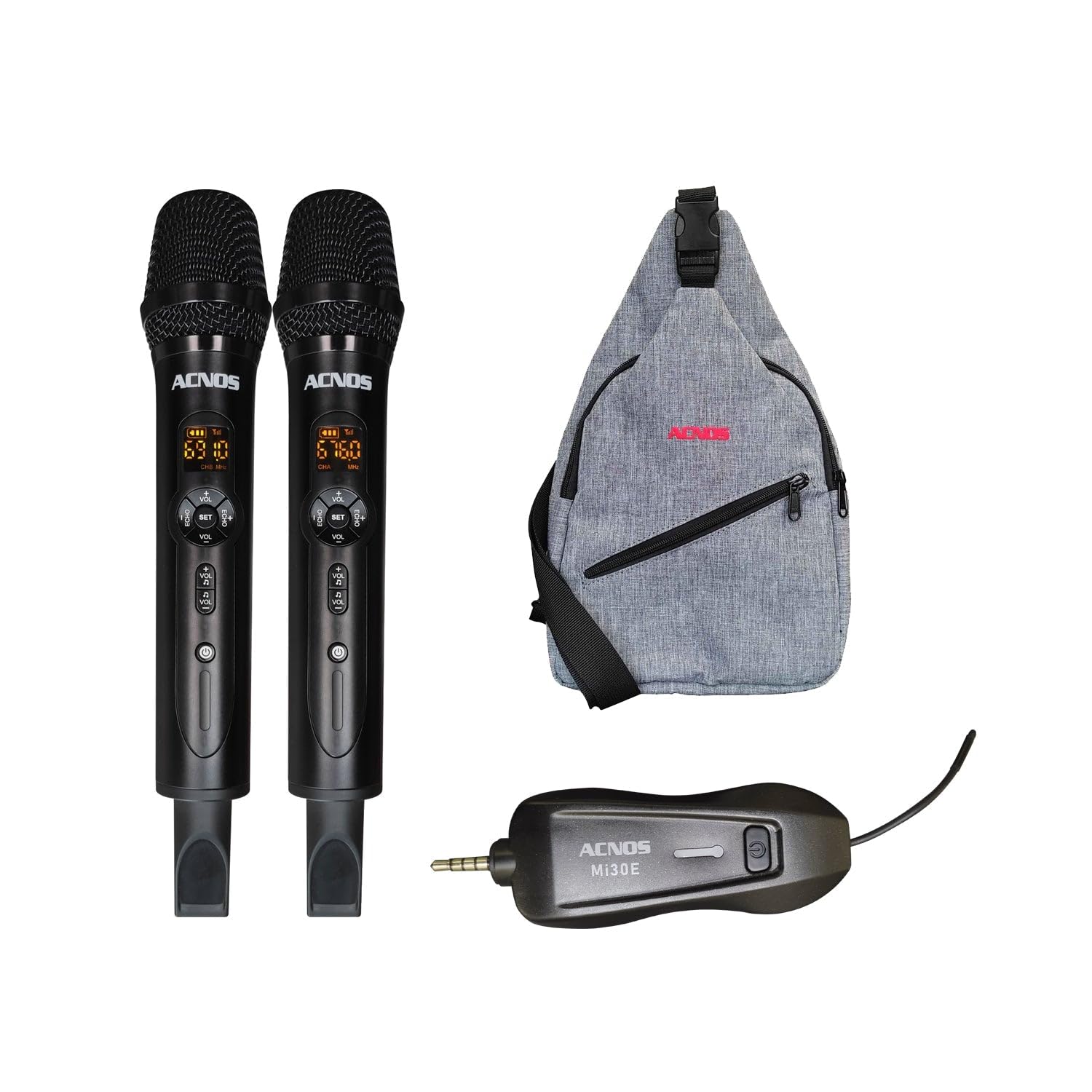 ACNOS Mi-30e Universal UHF Wireless Microphones (with Effects) +