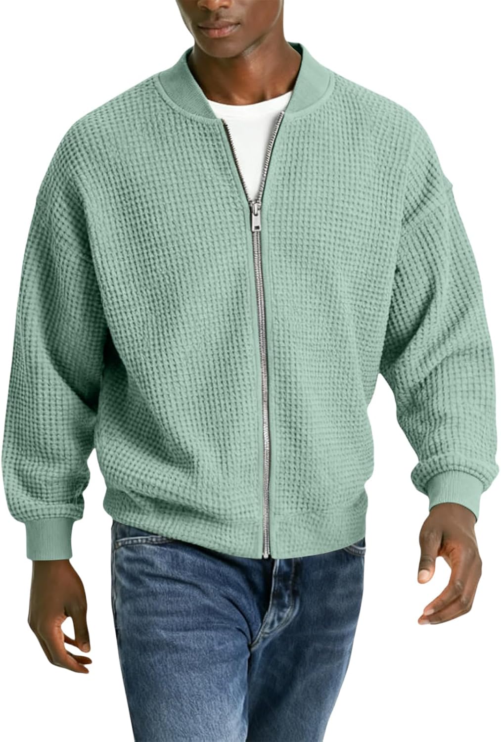 Winter Jacket Men 2025 Long Sleeve Lightweight Big and Tall Sweatshirt Warm Thermal Mens Fashion Cloth