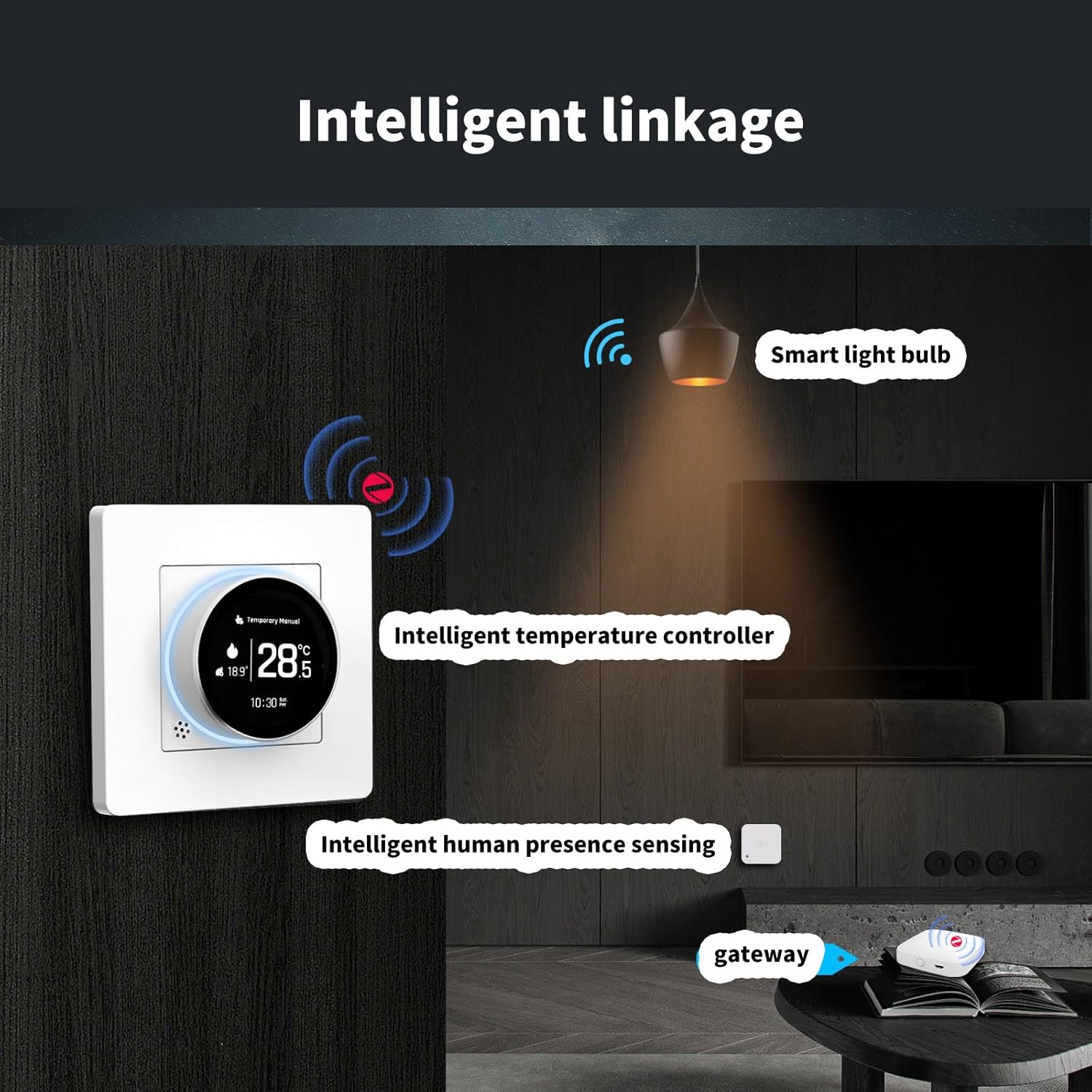 Brass Knob Thermostat Modern Thermostat Knob Simple to Operate for Simple Underfloor Heating Control in Stylish Homes Intelligent Home Climate Control