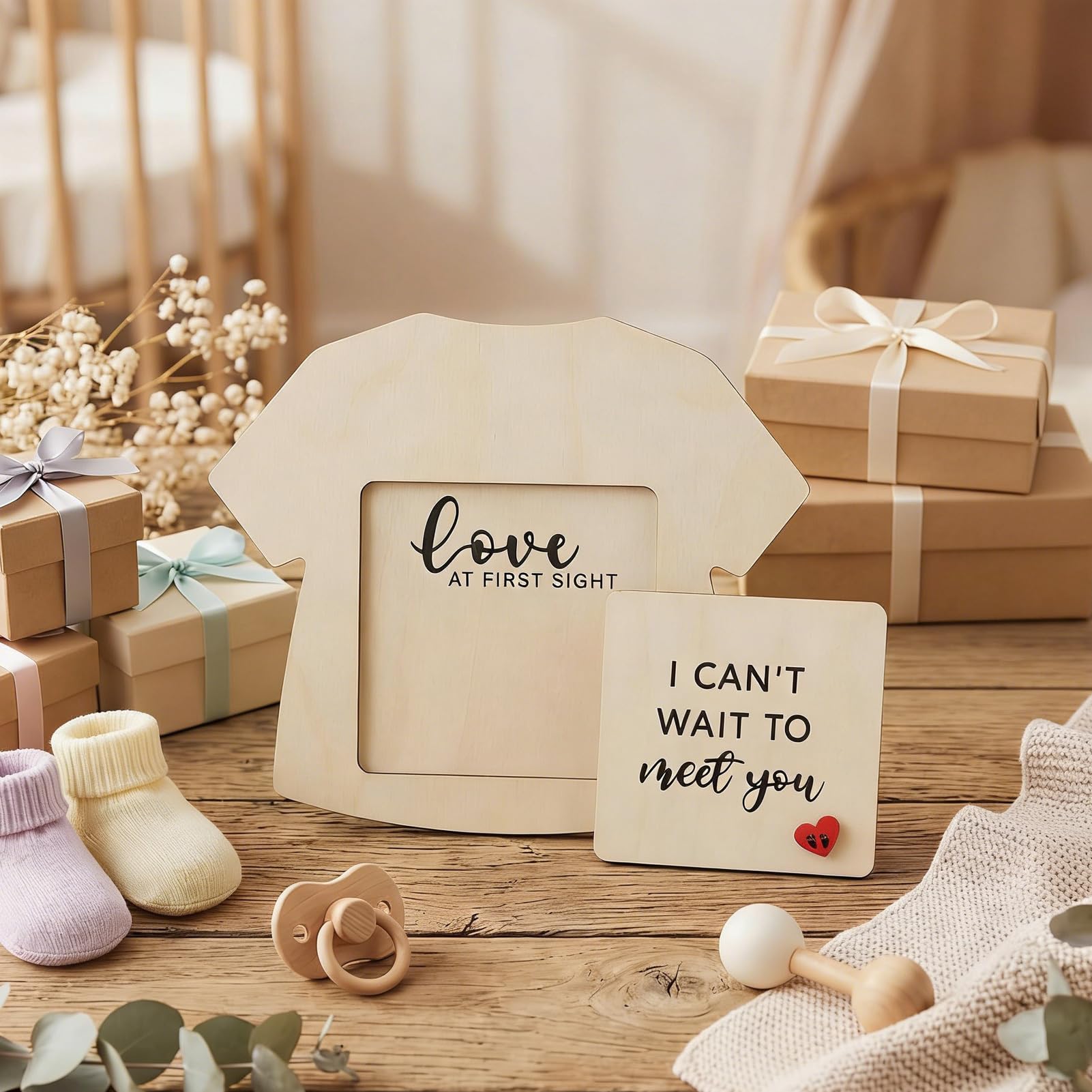 Generico Anuncio Embarazo Familia | Recuerdo de madera con foto ecografía - Regalo para abuelos,Reuniones familiares, Habitación del Bebé, Habitación de, Casa, , Cumpleaños, Gender Reveal