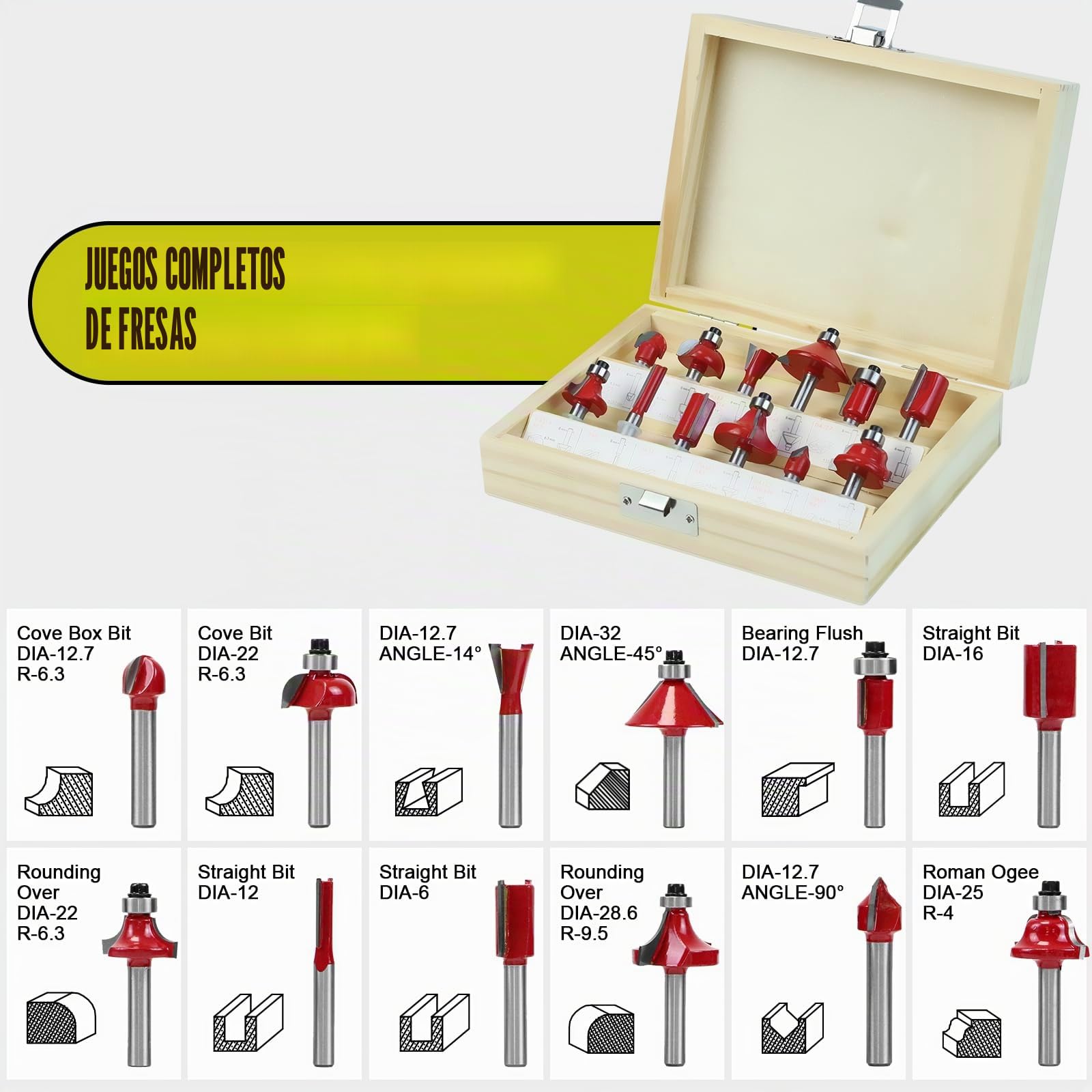 Dewinner Fresadora de Madera Rebajadora Eléctrica 710W 13000-33000RPM, Grabado Fresa Para Biselar,3 Alicates de 1/4'', 6 mm y 8 mm, 6 Velocidades Variables, Profesión de Laminadora Fresa con Rodam
