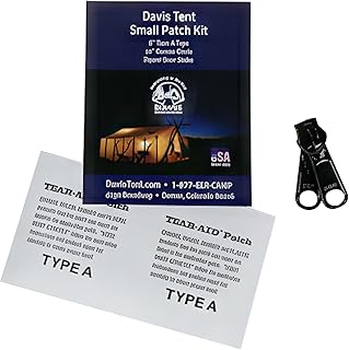 Davis Tent® Patch Kit, Waterproof Canvas Repair Kit for Tents, Tarps, & ...